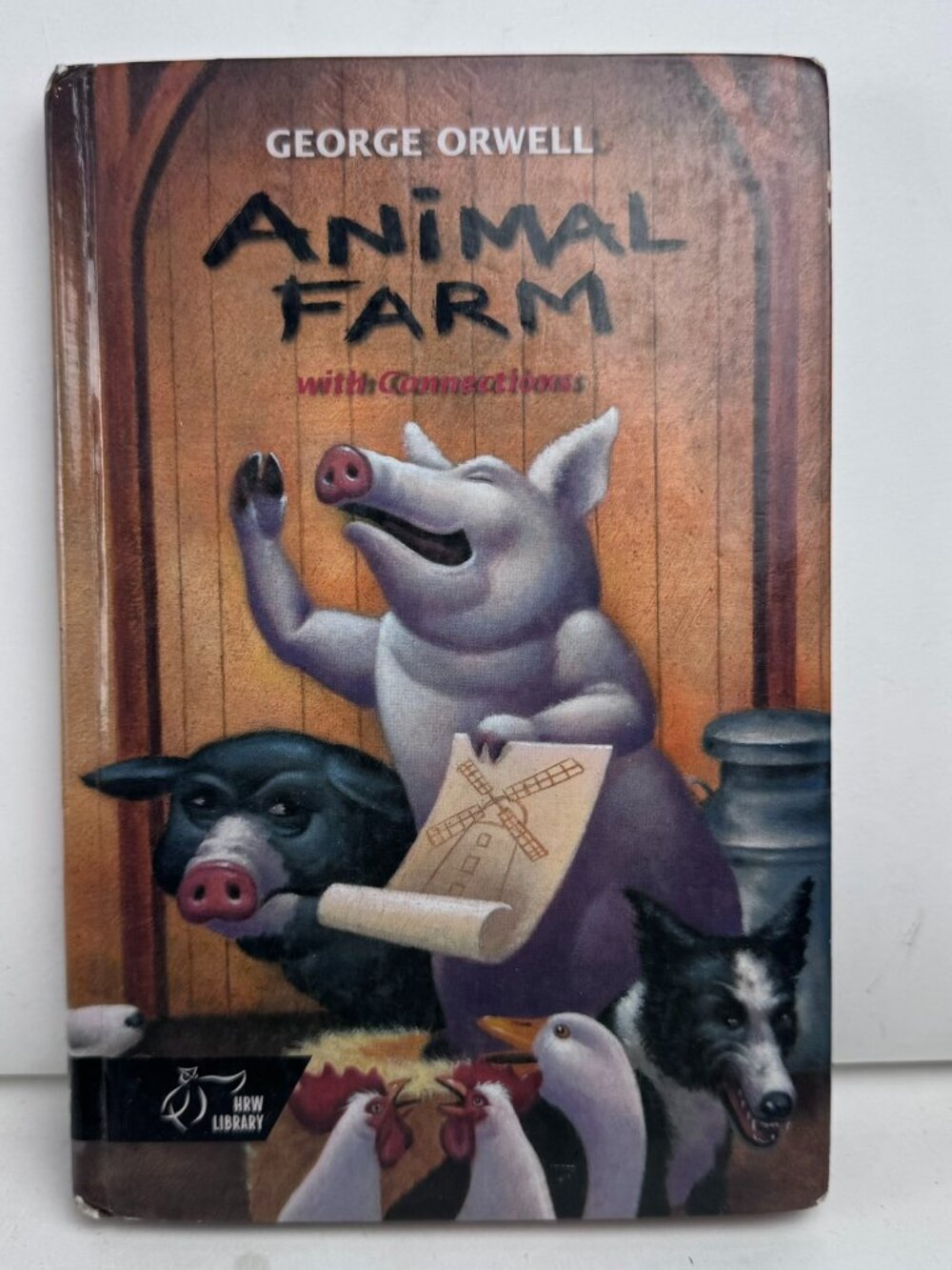 Animal Farm With Connections George Orwell Hardcover HRW Library Ex-Library